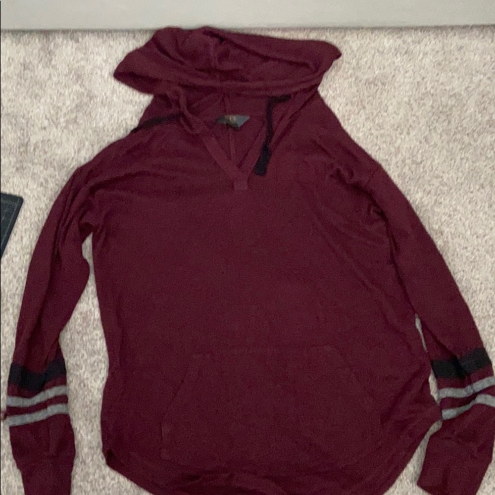 Maroon Lightweight Sports Hoodie